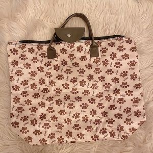 Paw 🐾 prints baby pink tote